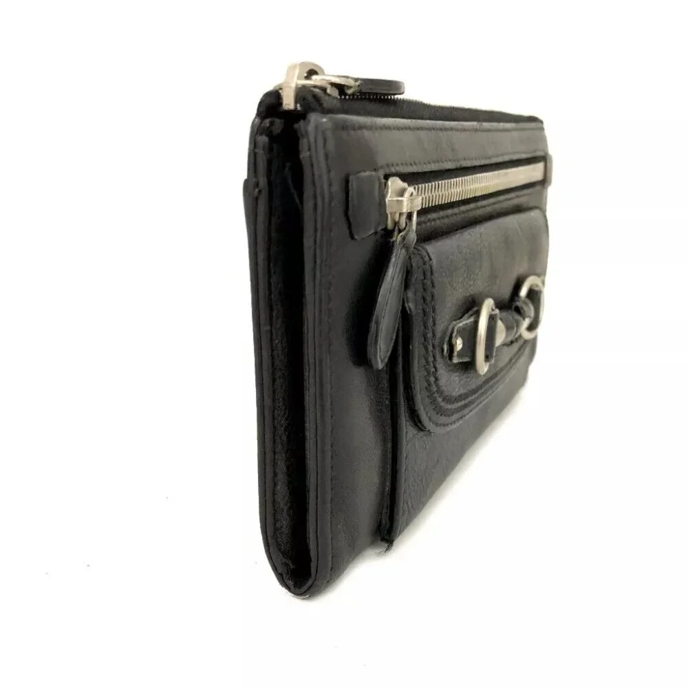 Christian Dior Leather Zip Long Wallet/9X2022